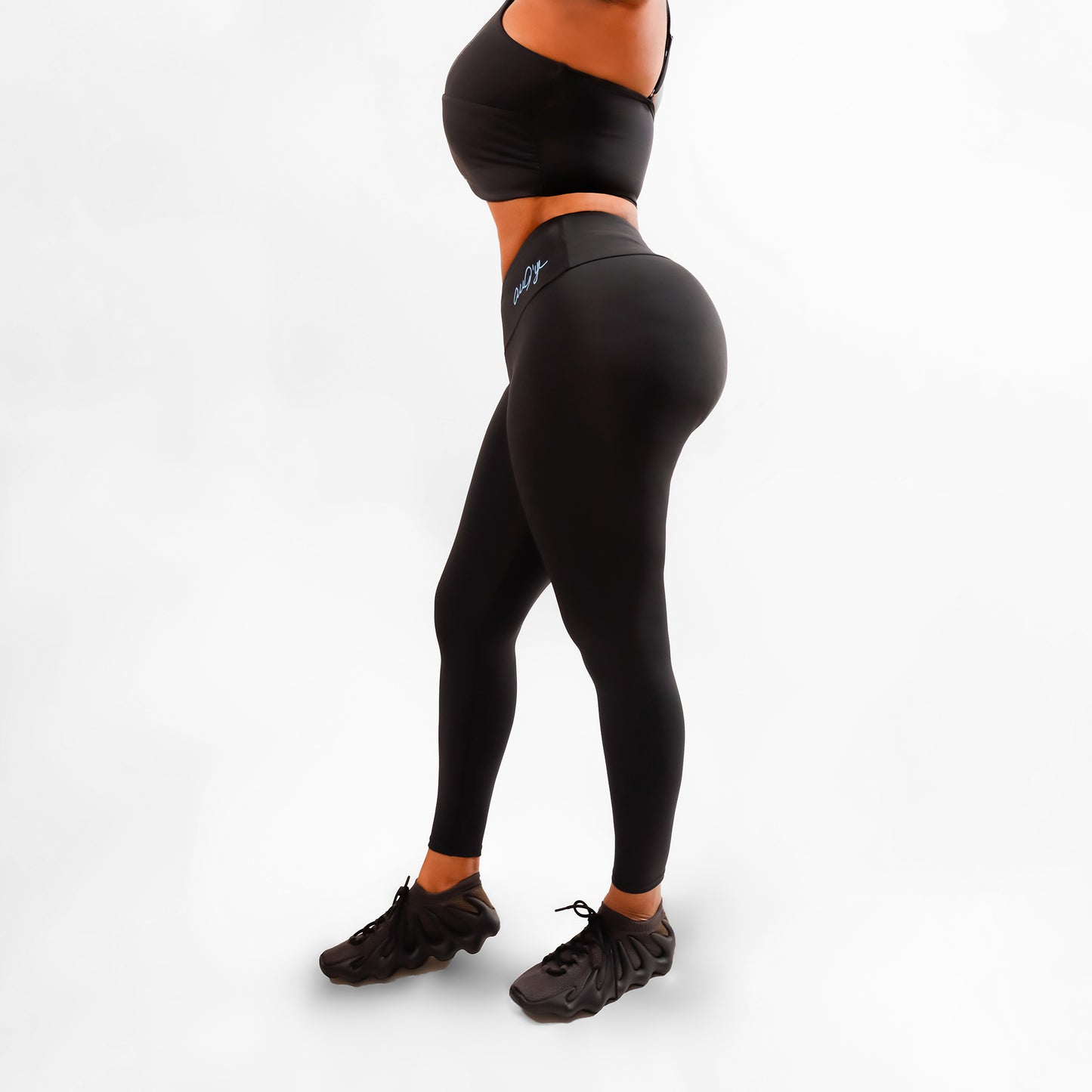 Nobody’s Fool Women's Two Piece Black Crisscross Crop Top